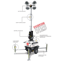TRIME X-Chain 4x88W LED - 7M - ATEX электрическая осветительная вышка