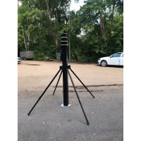 Мачта усиленная алюминиевая телескопическая с механической лебедкой ПМ-10Л