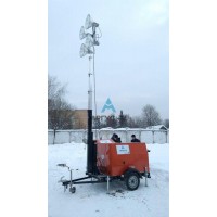 Автономная мачта передвижная осветительная "Прометей" АМПО-9м(Л)-4х1000Вт(МГЛ)-8кВт(БГ)-ПК