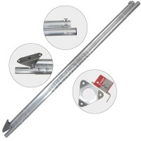 Мачта алюминиевая сборная 4.0 м (труба d50 мм), 2 колена 00008548